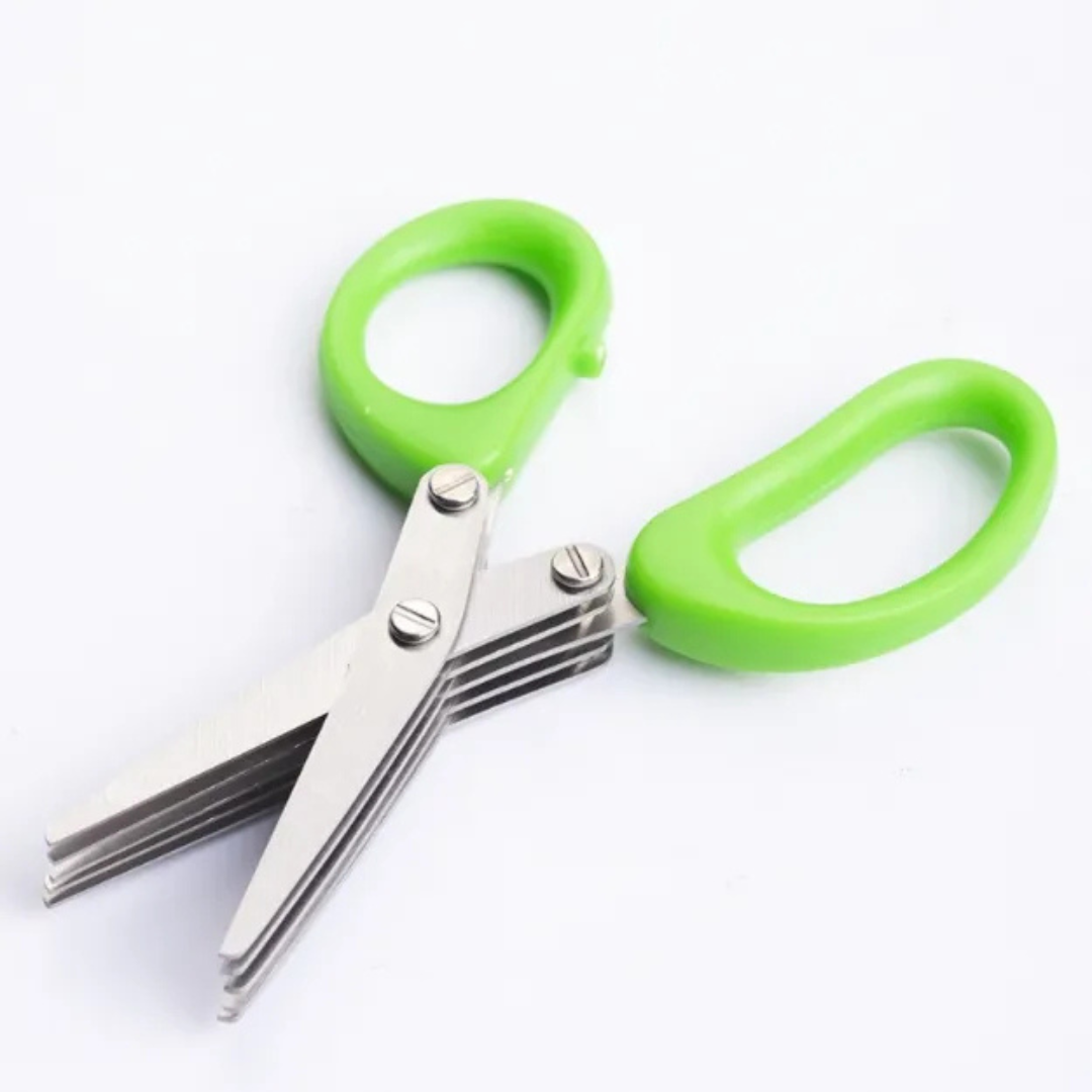 5 Blade Stainless Steel Herb Scissors